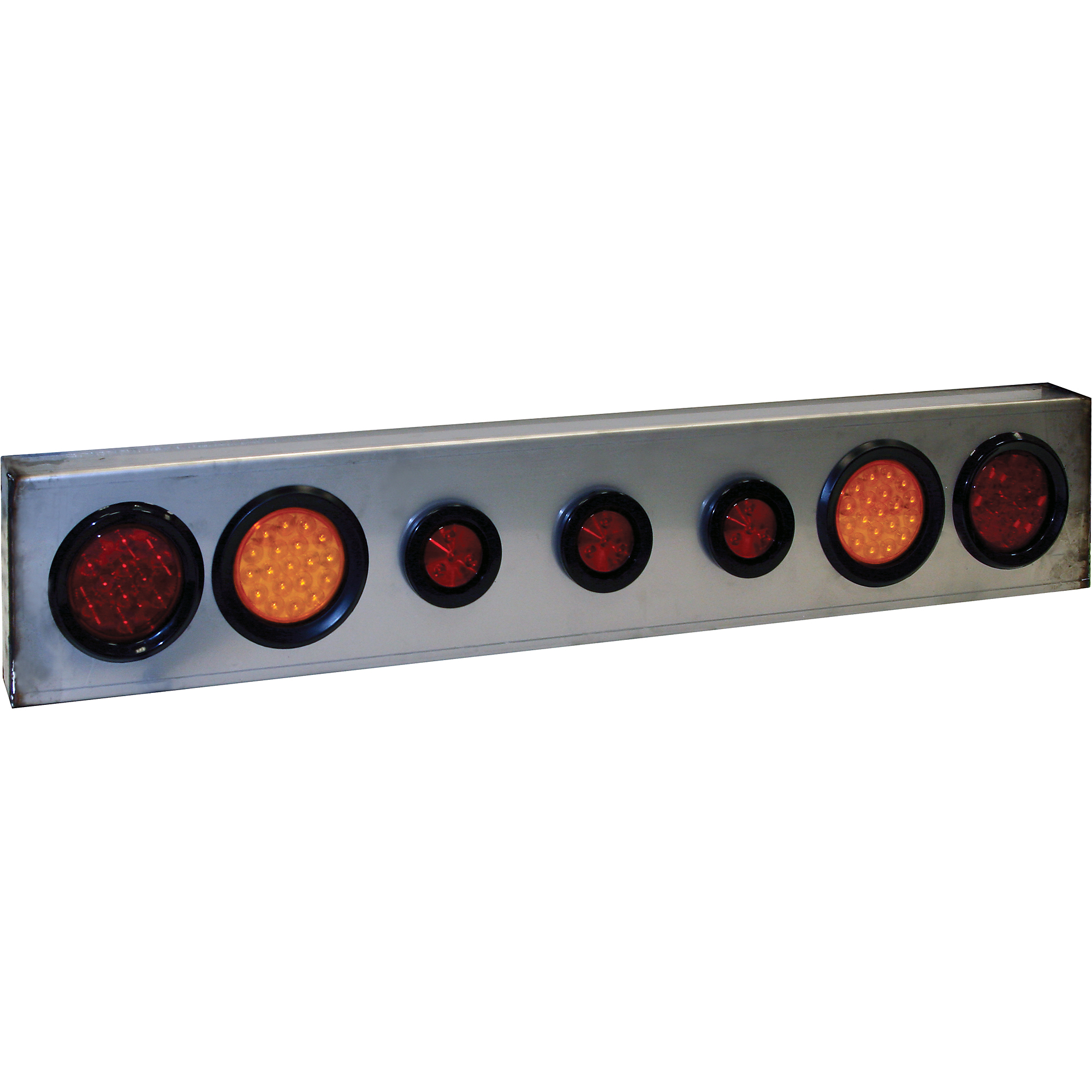 Buyers Products, 44in. LED Semi Truck Trailer Work Tail Brake Light Bar Box Kit, Light Type LED, Lens Color Multi, Included (qty.) 1 Model# 8891144